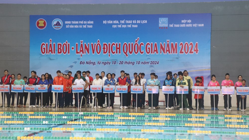 Khai mạc giải Bơi - Lặn vô địch quốc gia năm 2024 - ảnh 1