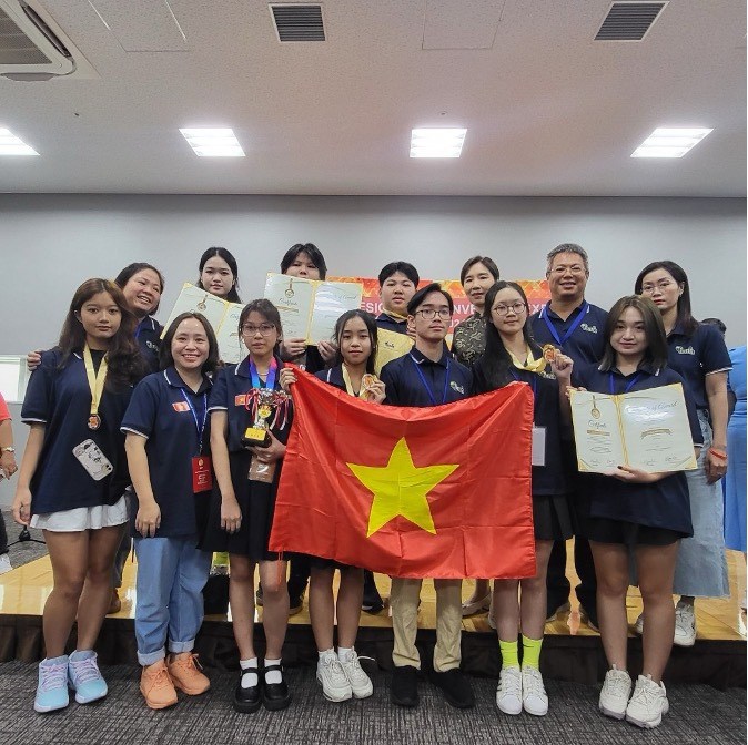 Học sinh Hà Nội đoạt HCV tại Triển lãm thiết kế, ý tưởng và phát minh Nhật Bản - ảnh 1