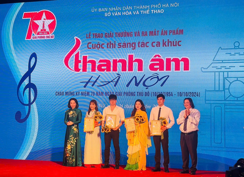 Trao giải thưởng và ra mắt ấn phẩm cuộc thi sáng tác ca khúc “Thanh âm Hà Nội” - ảnh 2