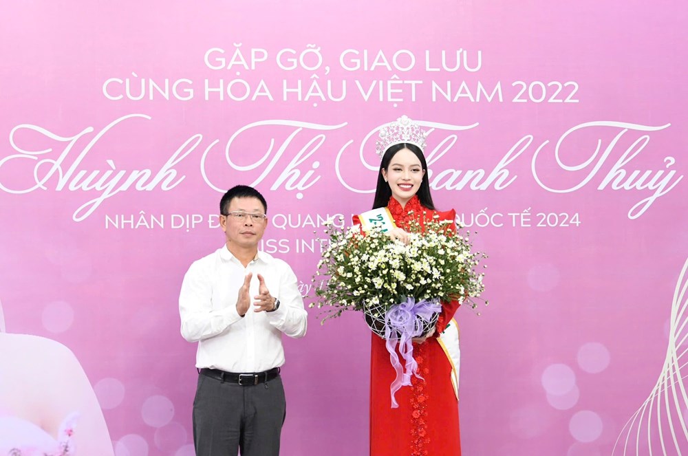 Hoa hậu Quốc tế 2024 Huỳnh Thị Thanh Thủy giao lưu với báo chí - ảnh 4