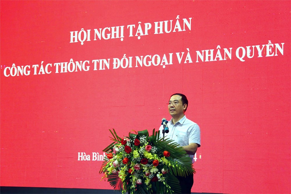 Tập huấn công tác thông tin đối ngoại và nhân quyền năm 2024 - ảnh 3