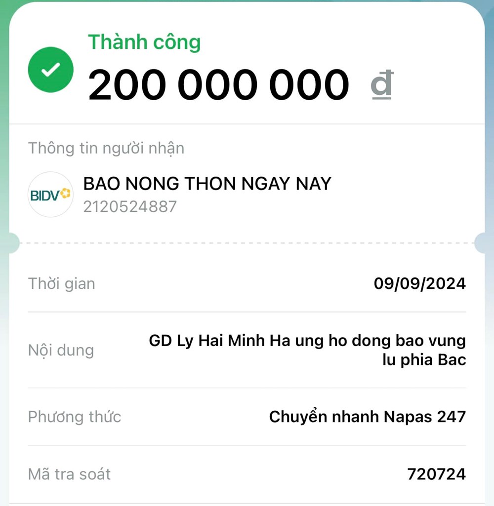 Nhiều nghệ sĩ, sao Việt chung tay ủng hộ đồng bào bị ảnh hưởng bão lũ - ảnh 3