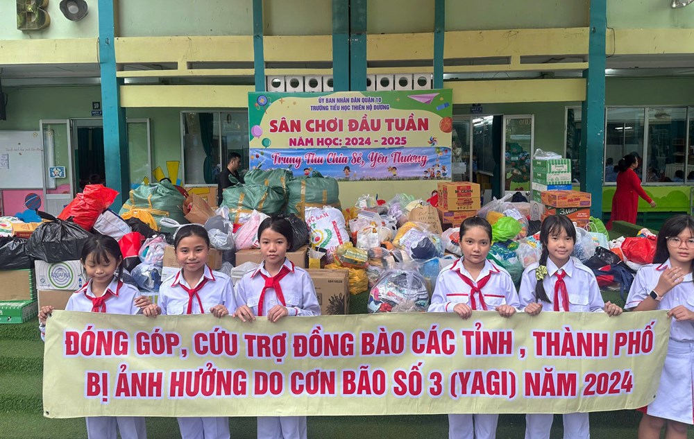 Đội viên, thiếu nhi TP.HCM với hoạt động “Bầu ơi thương lấy bí cùng” hướng về đồng bào miền Bắc - ảnh 2