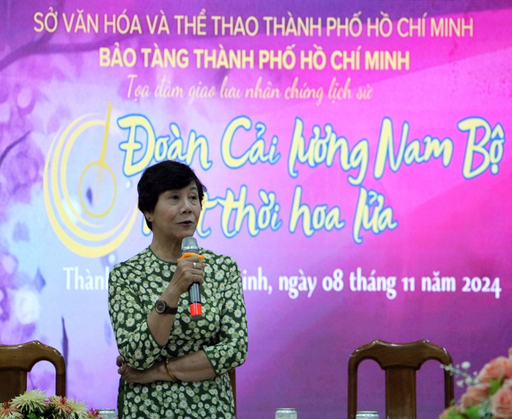 Giao lưu nhân chứng lịch sử “Đoàn Cải lương Nam Bộ - Một thời hoa lửa” - ảnh 5