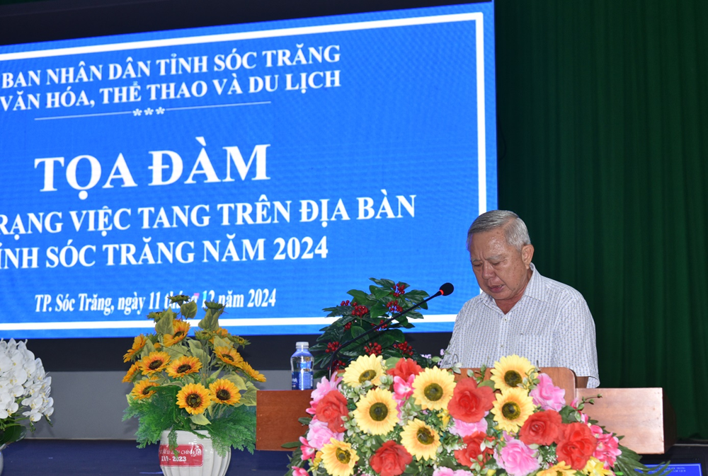 Tọa đàm về thực trạng việc tang trên địa bàn tỉnh Sóc Trăng năm 2024 - ảnh 3