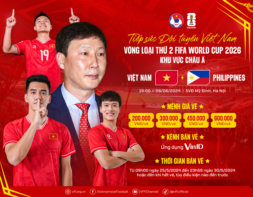 Mở bán vé trận Việt Nam – Philippines tại vòng loại World Cup 2026 - ảnh 1