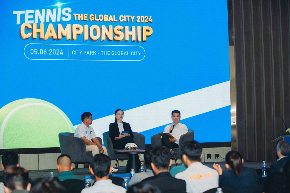 Khoảng 500 VĐV tham dự Giải quần vợt The Global City 2024 - ảnh 1