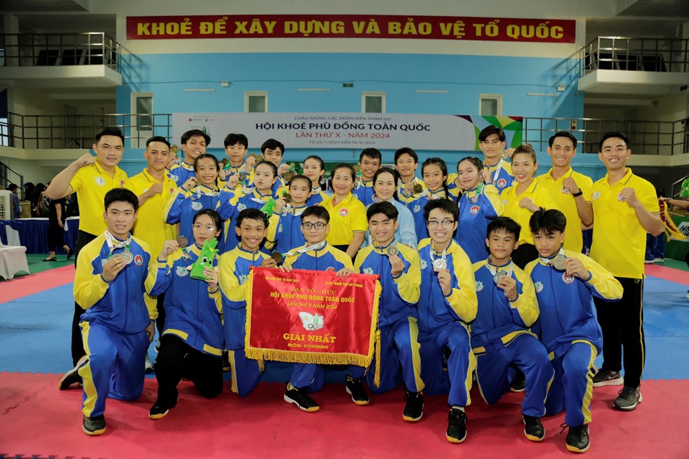 Vovinam TP.HCM giành ngôi đầu toàn đoàn Hội khoẻ Phù Đổng toàn quốc 2024 - ảnh 2