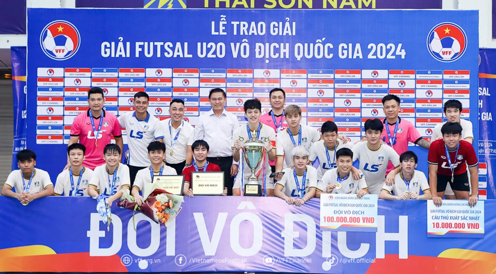 Thái Sơn Bắc vô địch Giải Futsal U20 quốc gia 2024  - ảnh 1