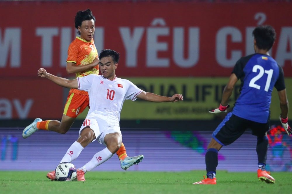 U20 Việt Nam thắng đậm trận ra quân vòng loại giải U20 châu Á 2025 - ảnh 1