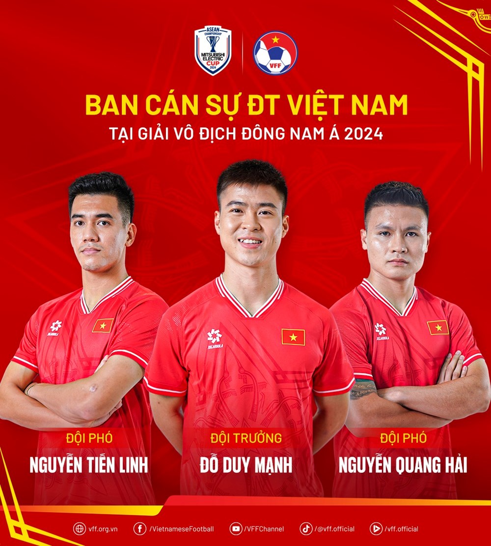 Tuyển Việt Nam có ban cán sự mới tại ASEAN Cup 2024 - ảnh 1