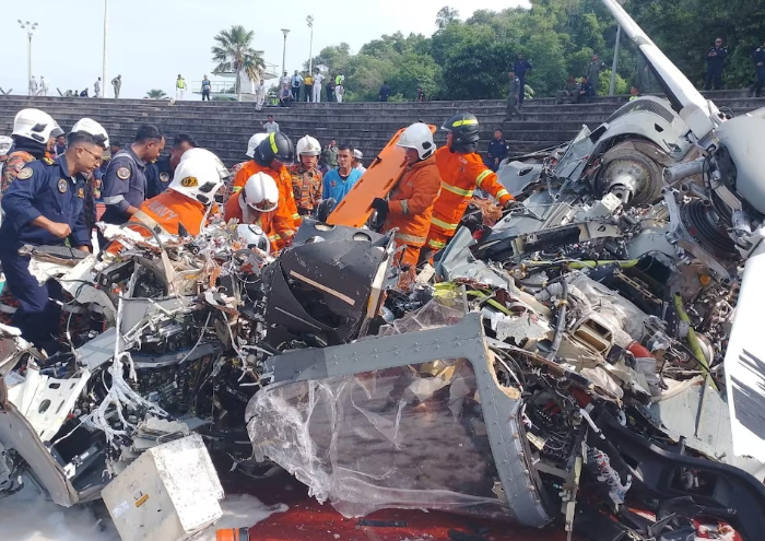  Malaysia: 10 người thiệt mạng trong vụ trực thăng hải quân va chạm trên không - ảnh 1