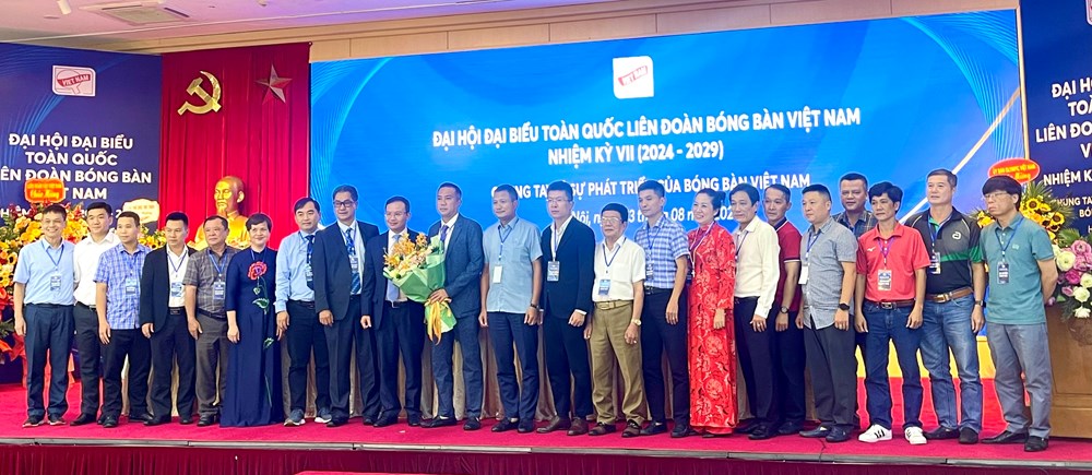 Ông Nguyễn Xuân Vũ tái đắc cử Chủ tịch Liên đoàn Bóng bàn Việt Nam  - ảnh 4