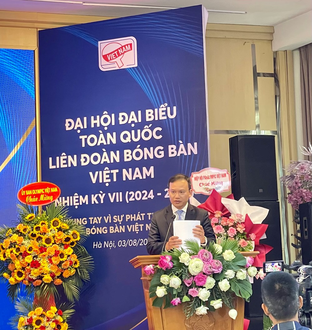 Ông Nguyễn Xuân Vũ tái đắc cử Chủ tịch Liên đoàn Bóng bàn Việt Nam  - ảnh 2