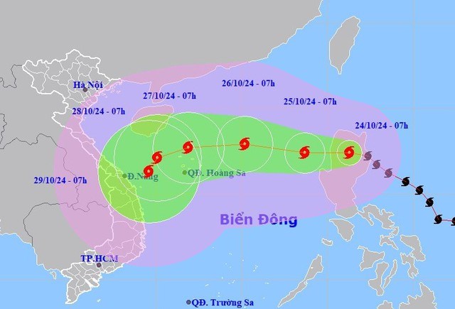  Bão Trà Mi hướng vào miền Trung, diễn biến khó lường - ảnh 1