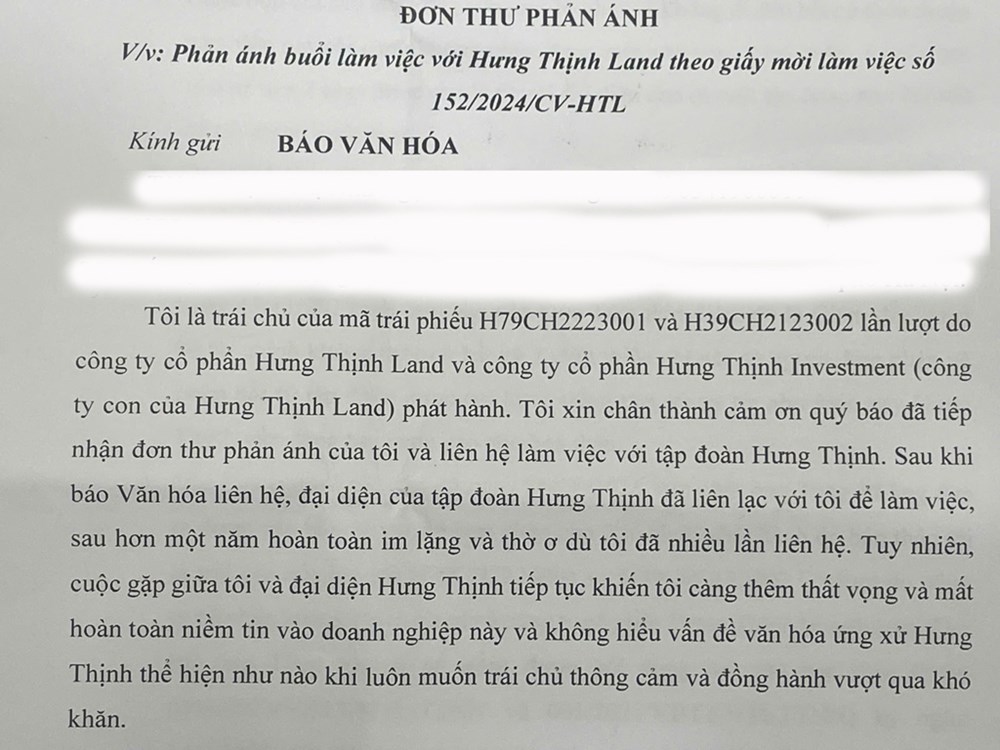 Trái chủ bức xúc về cách ứng xử của Tập đoàn Hưng Thịnh - ảnh 2