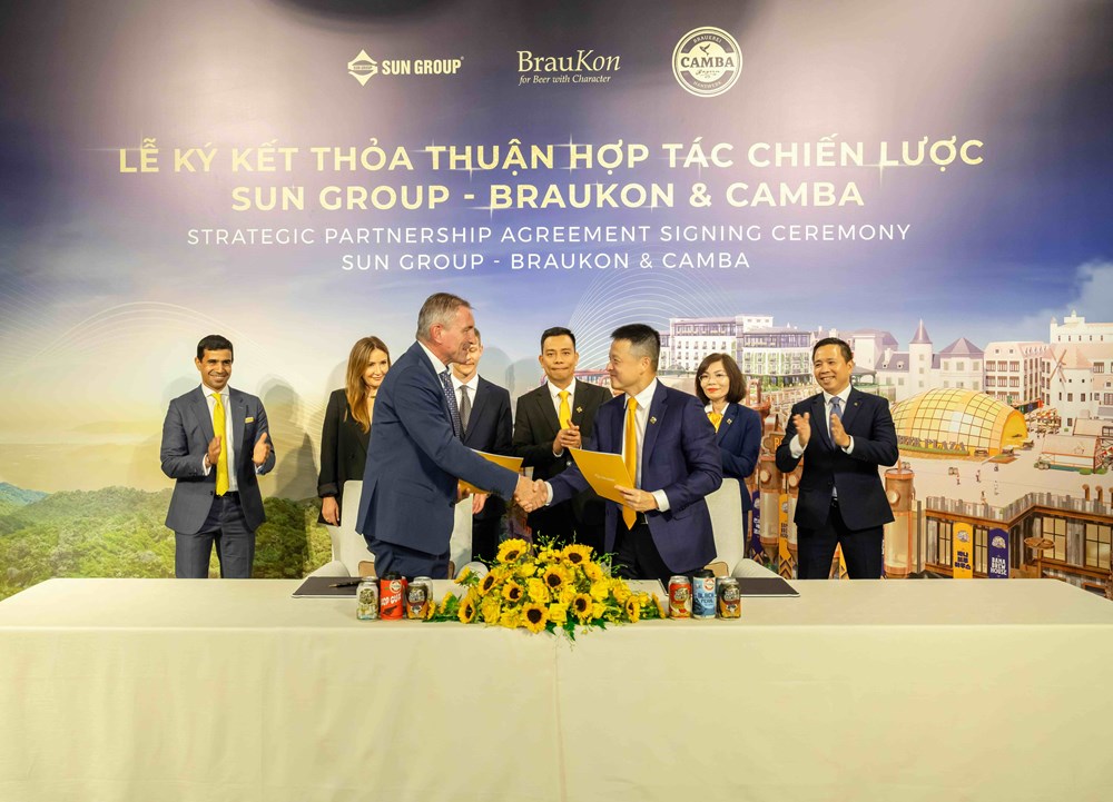 Sun Group hợp tác chiến lược với thương hiệu bia danh tiếng của Đức - ảnh 1