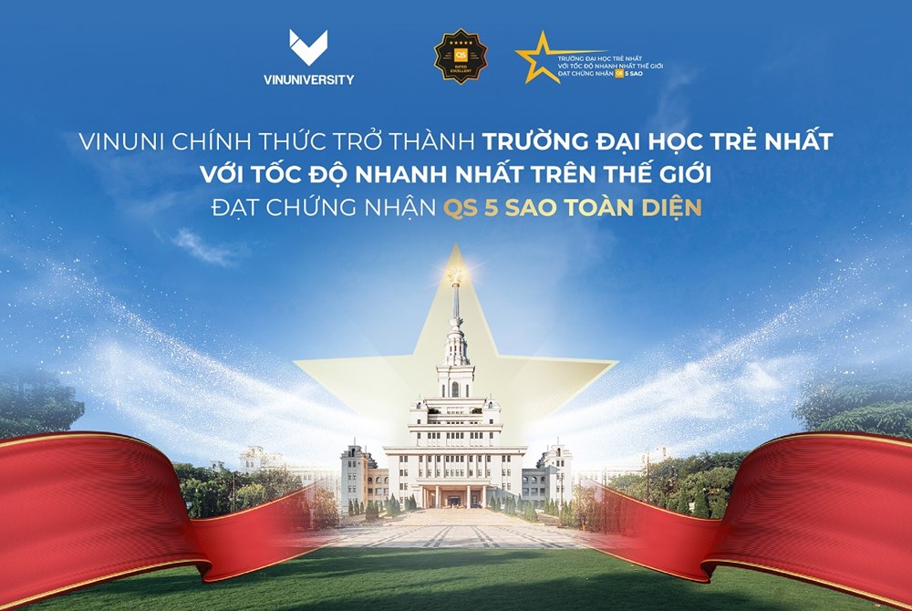 VinUni trở thành đại học trẻ nhất, với tốc độ nhanh nhất thế giới đạt chứng nhận QS 5 sao - ảnh 1