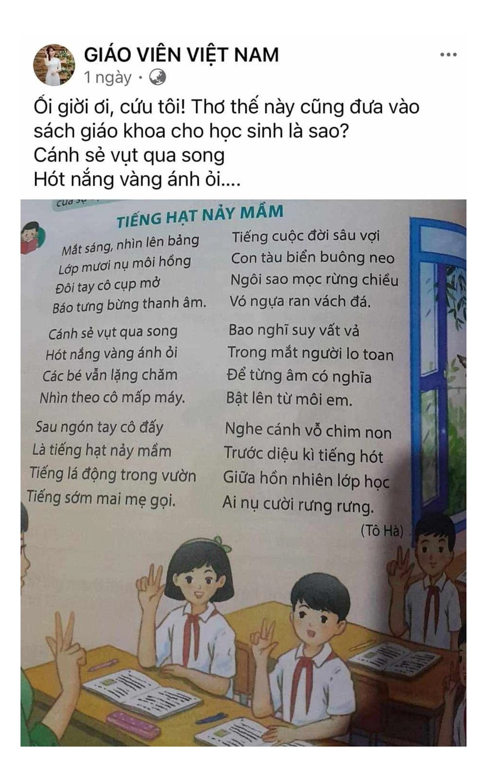 Thấy gì từ cuộc tranh luận về bài thơ Tiếng hạt nảy mầm? - ảnh 1