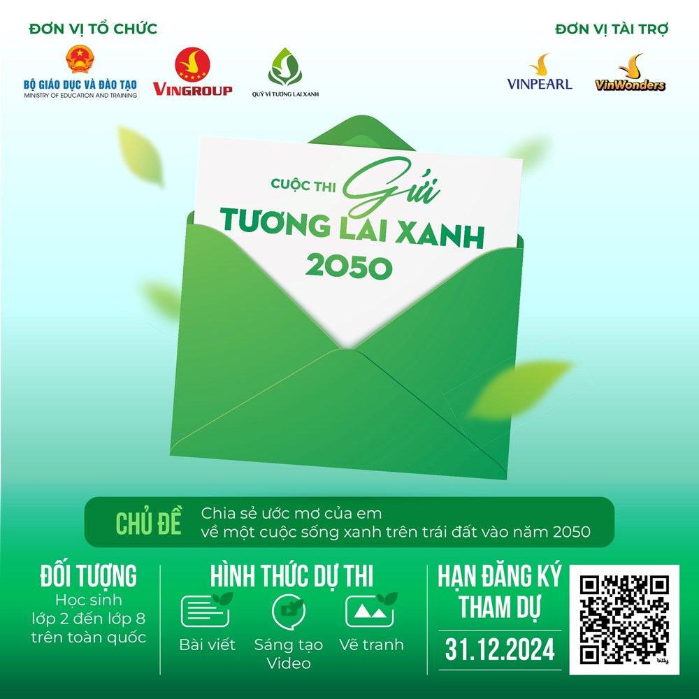 Phát động cuộc thi “Gửi tương lai xanh 2050” - Lan tỏa thông điệp xanh cho thế hệ tương lai - ảnh 2