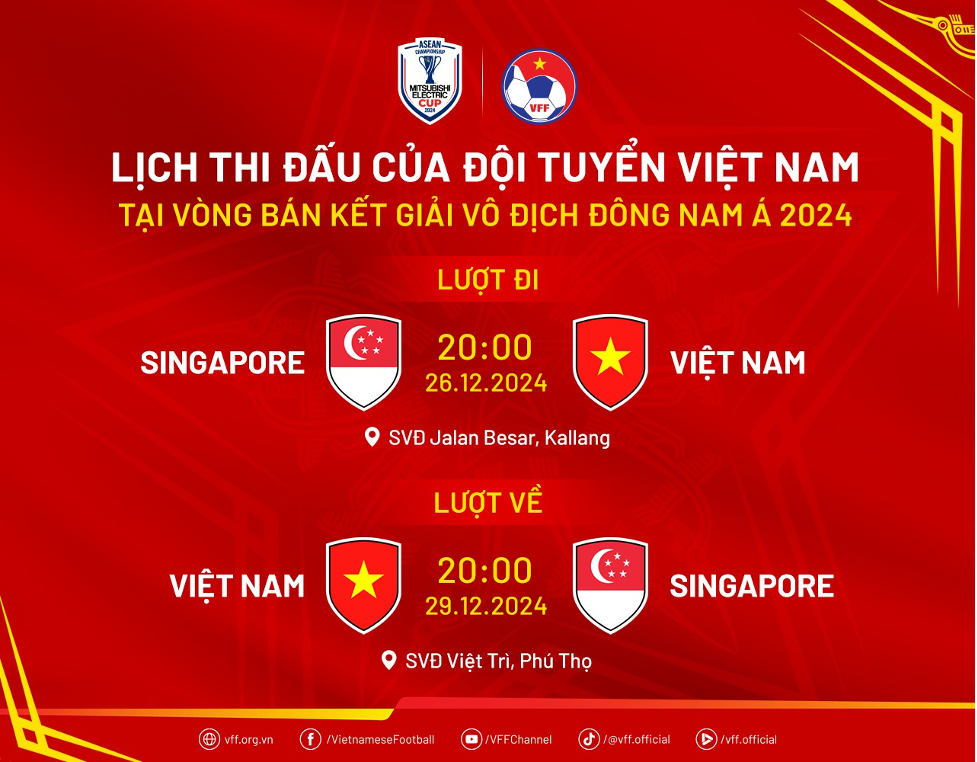 Lịch thi đấu bán kết ASEAN Cup 2024: Tuyển Việt Nam gặp thuận lợi - ảnh 2