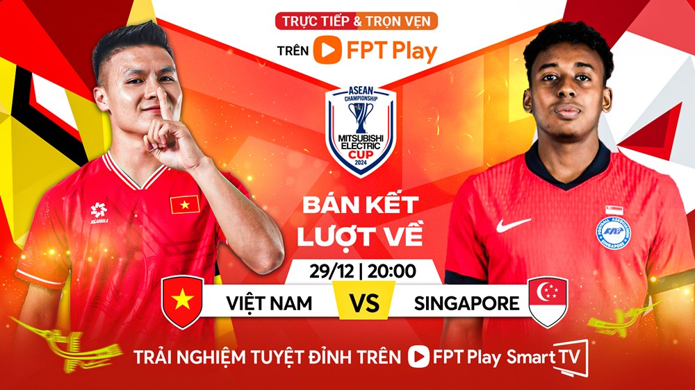 Link xem trực tiếp bóng đá Việt Nam vs Singapore, bán kết lượt về ASEAN Cup 2024 - ảnh 1