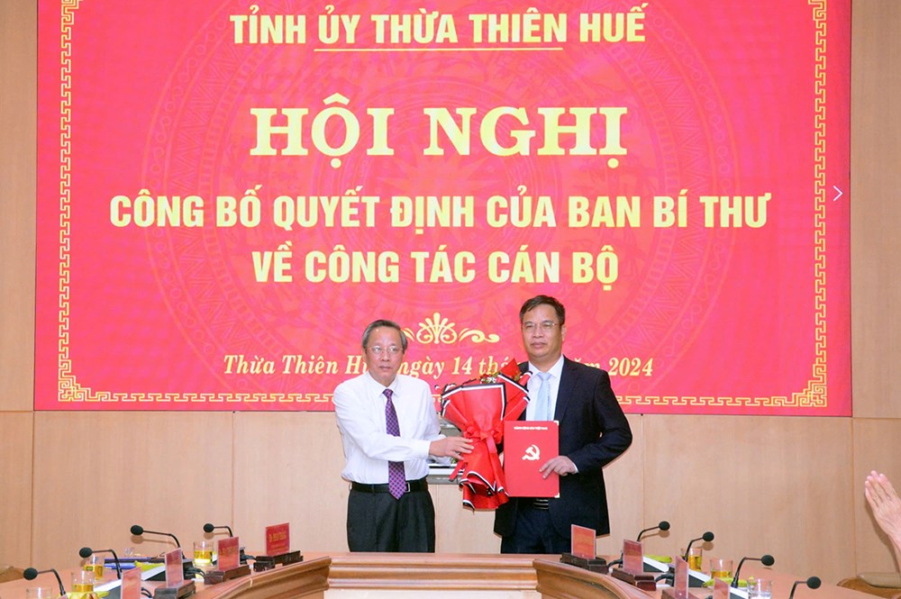 Ông Phạm Đức Tiến giữ chức Phó Bí thư Tỉnh ủy Thừa Thiên Huế - ảnh 1