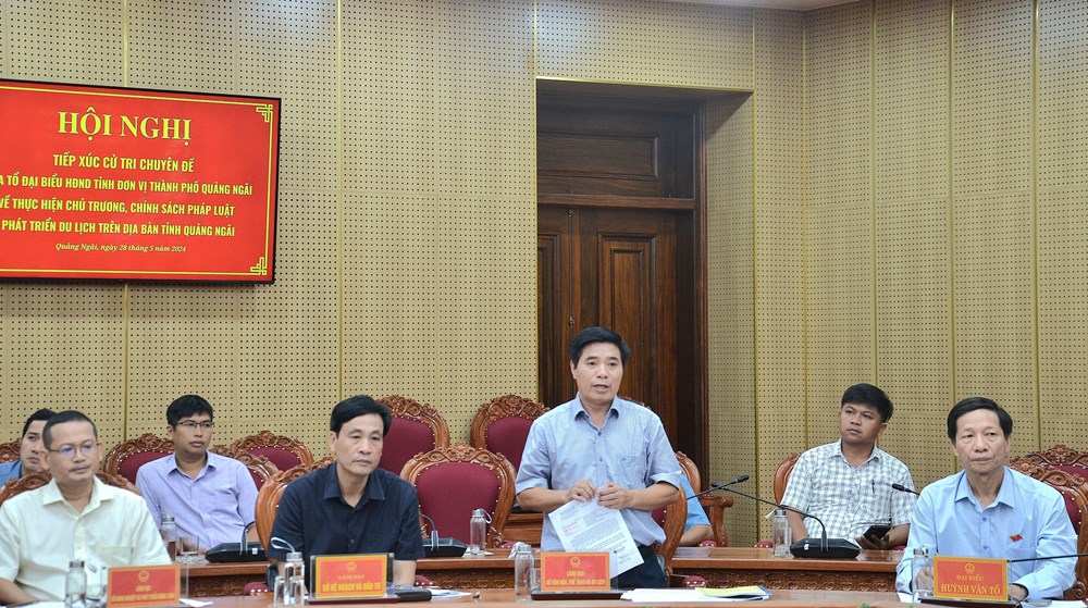 Tổ đại biểu HĐND tỉnh đơn vị TP Quảng Ngãi tiếp xúc cử tri chuyên đề du lịch - ảnh 4