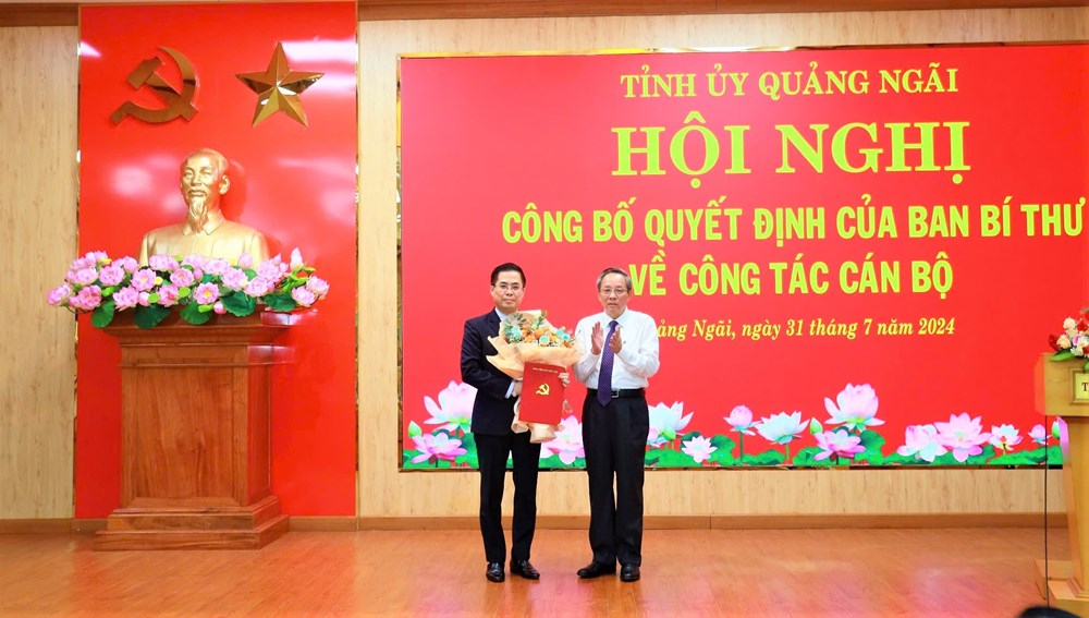 Ông Nguyễn Hoàng Giang giữ chức Phó Bí thư Tỉnh ủy Quảng Ngãi - ảnh 1