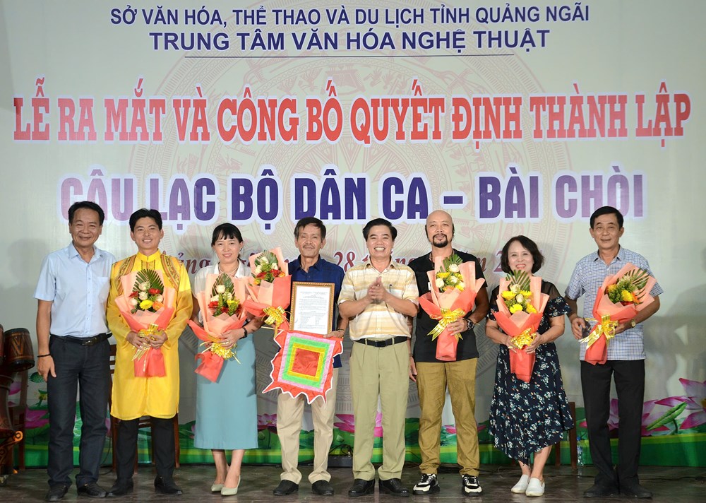 Quảng Ngãi ra mắt Câu lạc bộ dân ca – bài chòi - ảnh 1