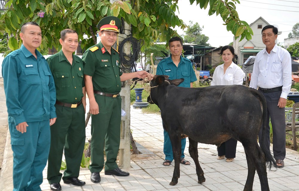 Lực lượng vũ trang TP Quảng Ngãi chung sức, đồng hành giúp người dân vươn lên thoát nghèo  - ảnh 2