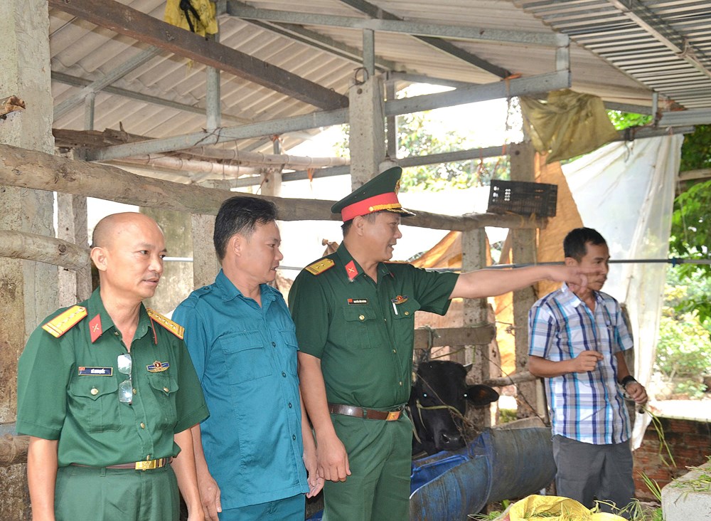 Lực lượng vũ trang TP Quảng Ngãi chung sức, đồng hành giúp người dân vươn lên thoát nghèo  - ảnh 4