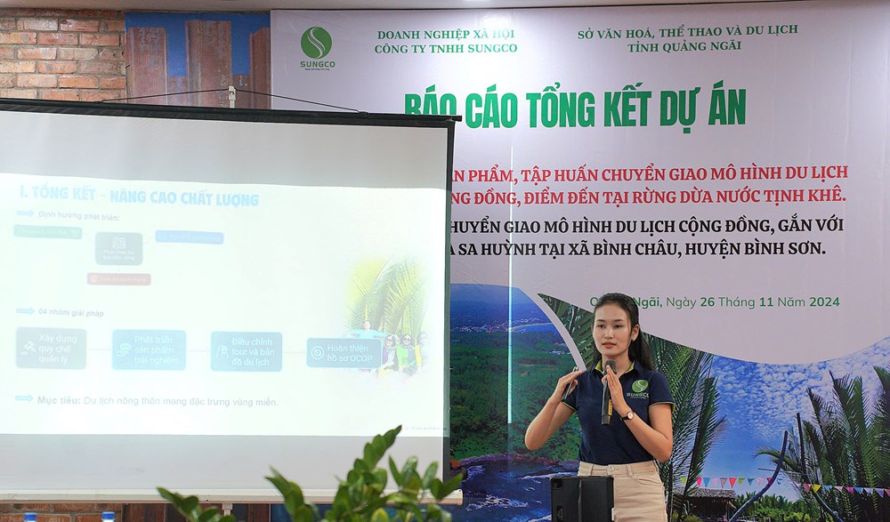 Xây dựng sản phẩm, chuyển giao mô hình du lịch cộng đồng rừng dừa nước Tịnh Khê và Bình Châu - ảnh 1