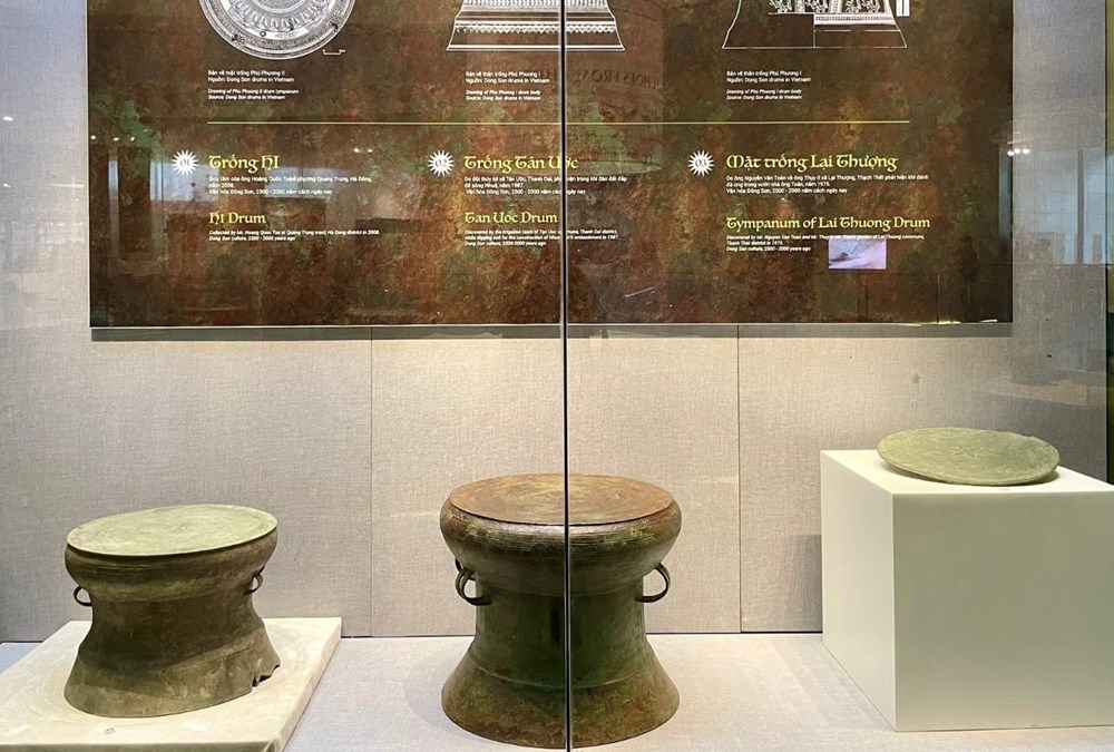 Chiêm ngưỡng Bảo vật quốc gia Trống đồng Cổ Loa tại Bảo tàng Hà Nội - ảnh 3