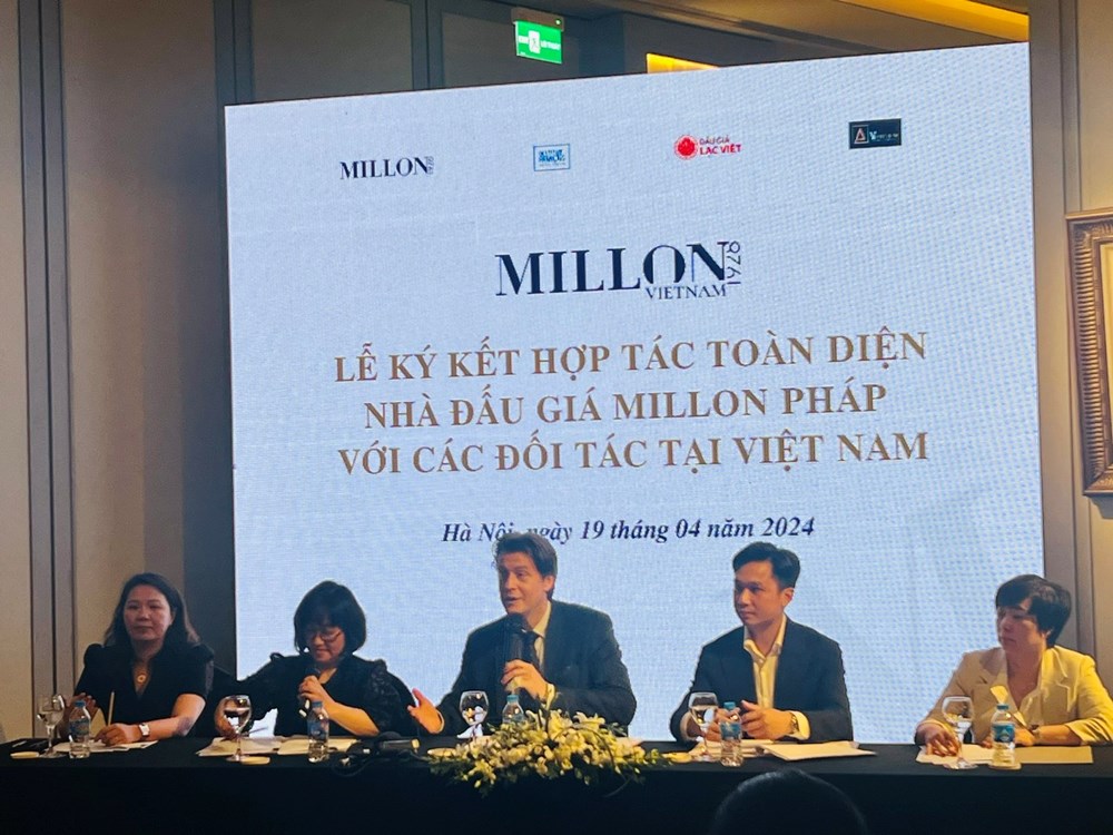 Nhà đấu giá Millon Pháp ký kết hợp tác với đối tác Việt Nam - ảnh 1