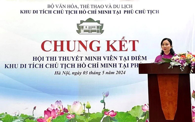 Hội thi thuyết minh viên tại điểm Khu di tích Chủ tịch Hồ Chí Minh - ảnh 4