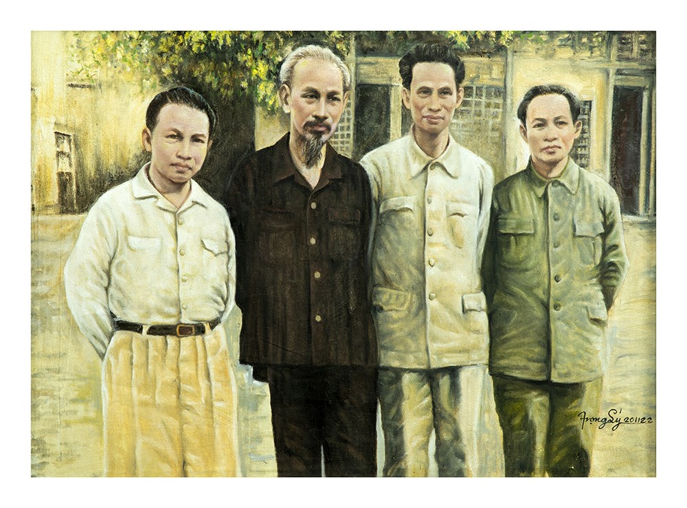 55 tác phẩm đặc biệt từ “Tấm lòng của họa sĩ Việt kiều với Bác Hồ” - ảnh 5