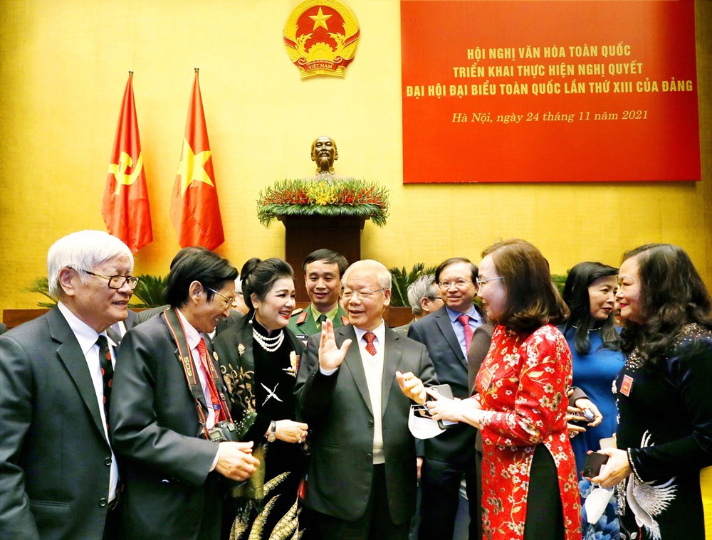 Ngọn lửa nhiệt huyết từ Tổng Bí thư Nguyễn Phú Trọng tại Hội nghị Văn hóa toàn quốc 2021 - ảnh 4
