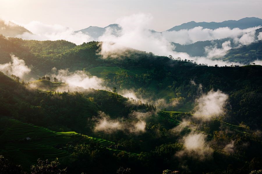 Mê mẩn cảnh sắc ruộng bậc thang Hoàng Su Phì - ảnh 2