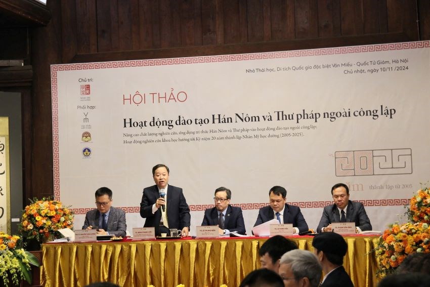 Bảo tồn bản sắc văn hóa qua hoạt động đào tạo Hán Nôm và Thư pháp - ảnh 5