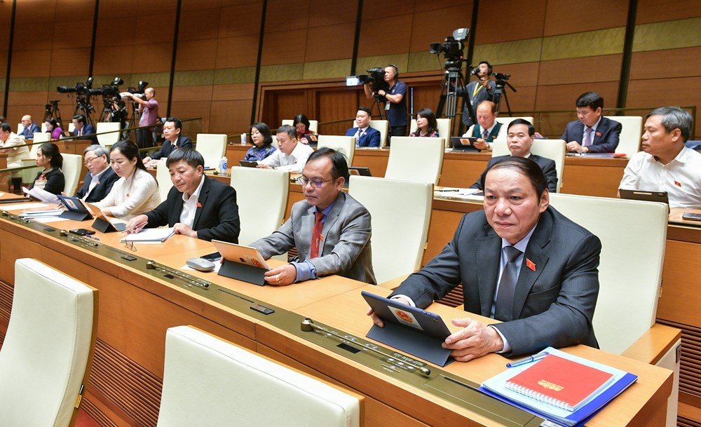 Ông Trần Thanh Mẫn trúng cử Chủ tịch Quốc hội khóa XV với tỉ lệ tán thành tuyệt đối  - ảnh 3