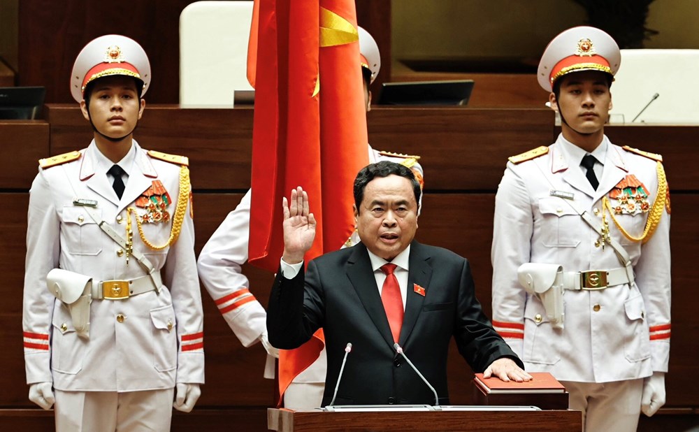 Ông Trần Thanh Mẫn trúng cử Chủ tịch Quốc hội khóa XV với tỉ lệ tán thành tuyệt đối  - ảnh 1
