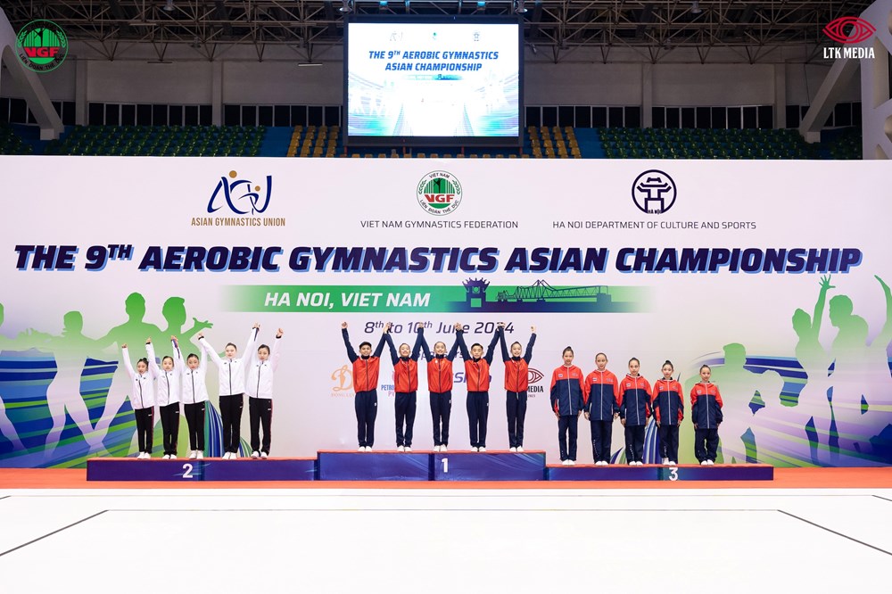 Việt Nam dẫn đầu toàn đoàn tại Giải vô địch Thể dục Aerobic châu Á lần thứ 9 - ảnh 1