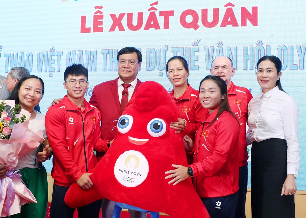 Lễ xuất quân Đoàn Thể thao Việt Nam dự Olympic Paris 2024 - ảnh 8