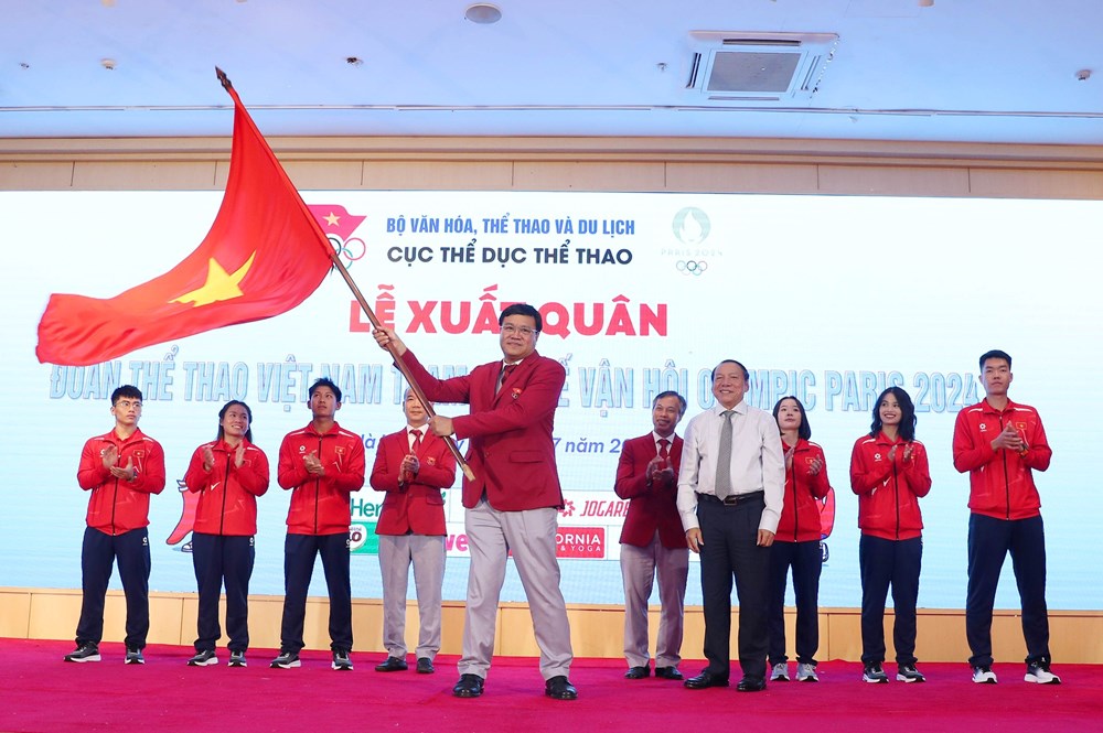 Lễ xuất quân Đoàn Thể thao Việt Nam dự Olympic Paris 2024 - ảnh 3