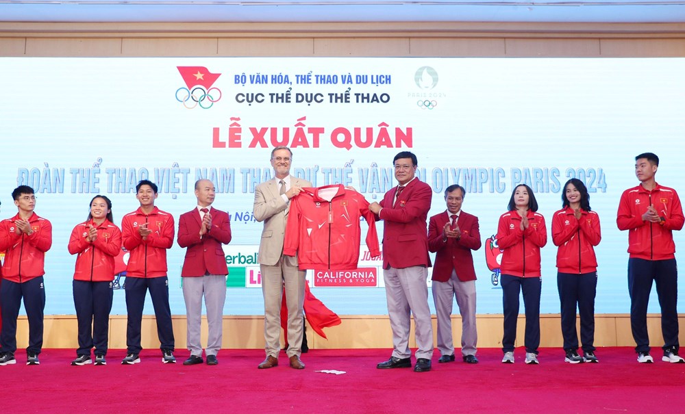 Lễ xuất quân Đoàn Thể thao Việt Nam dự Olympic Paris 2024 - ảnh 5