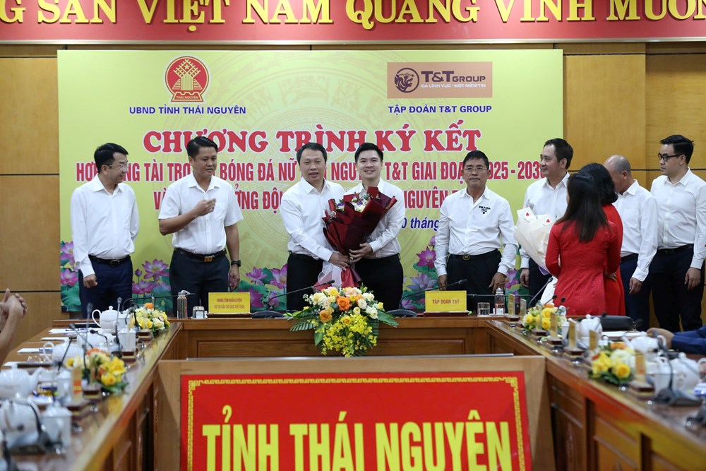 Đội bóng đá nữ Thái Nguyên nhận tài trợ khủng từ Tập đoàn T&T Group - ảnh 4