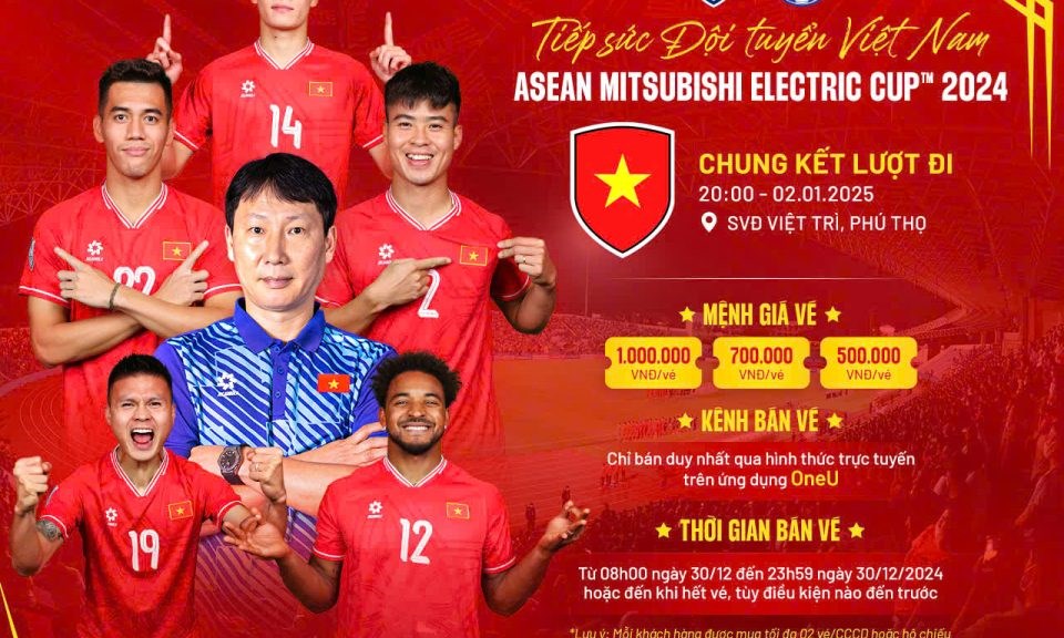 Vé trận chung kết lượt đi ASEAN Cup của tuyển Việt Nam bắt đầu bán vào sáng mai 30.12 - ảnh 1