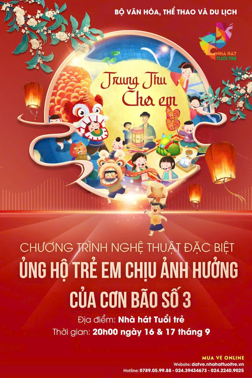 Nhà hát Tuổi Trẻ tổ chức chương trình “Trung thu cho em” quyên góp ủng hộ đồng bào vùng bão, lũ - ảnh 3