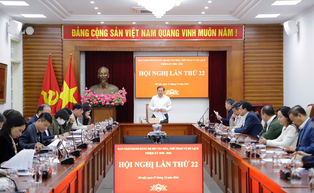 Hội nghị lần thứ 22 Ban chấp hành Đảng bộ Bộ VHTTDL - ảnh 1